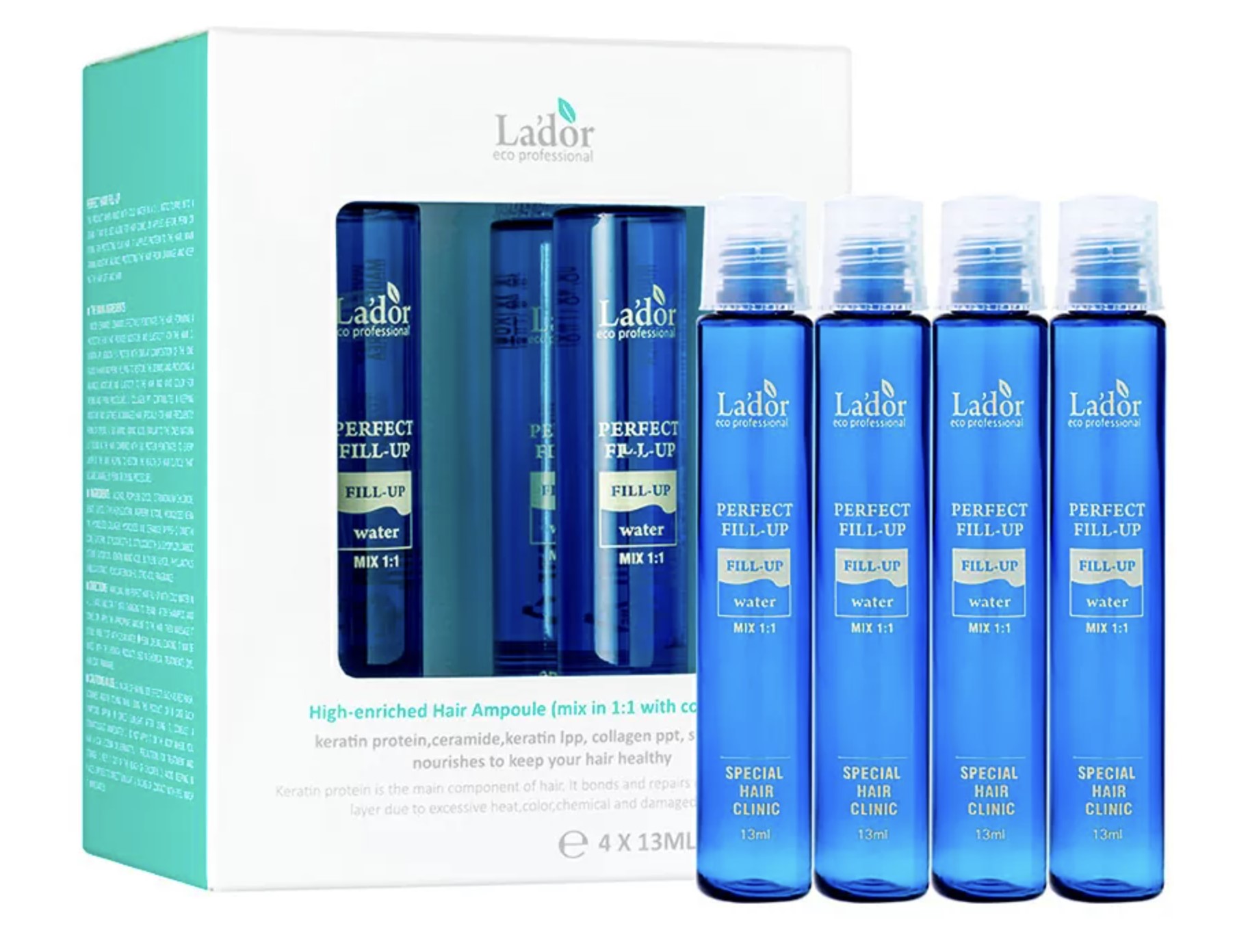 Філер для волосся з ефектом ламінування Lador Perfect Hair Fill-Up, 4шт по 13мл
